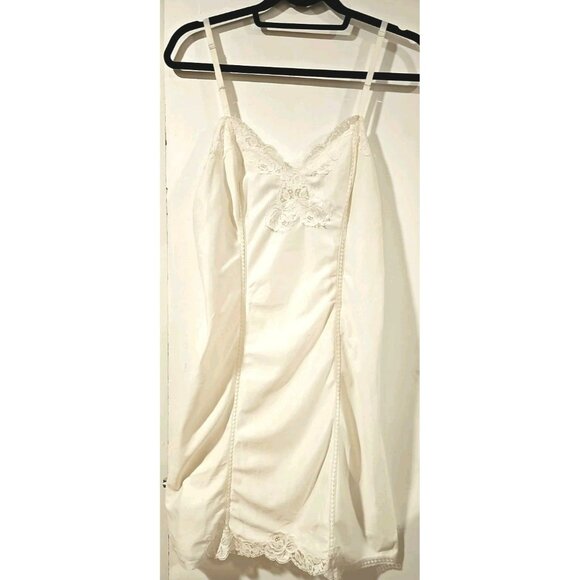 Kayser Lace Slip Dress Elena Gilbert Vampire Diaries ALT White MED Made in UK - Picture 1 of 9
